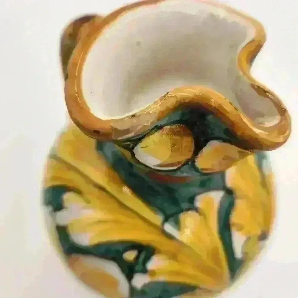 Brightly-Colored Small Hand Painted Pitcher Made In Saca, Castelli Region, Italy - Picture 9 of 11